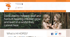 Desktop Screenshot of hihopes.co.za